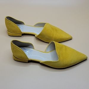 Mustard Yellow 💛 Pointy Toe Vince Camuto Flats